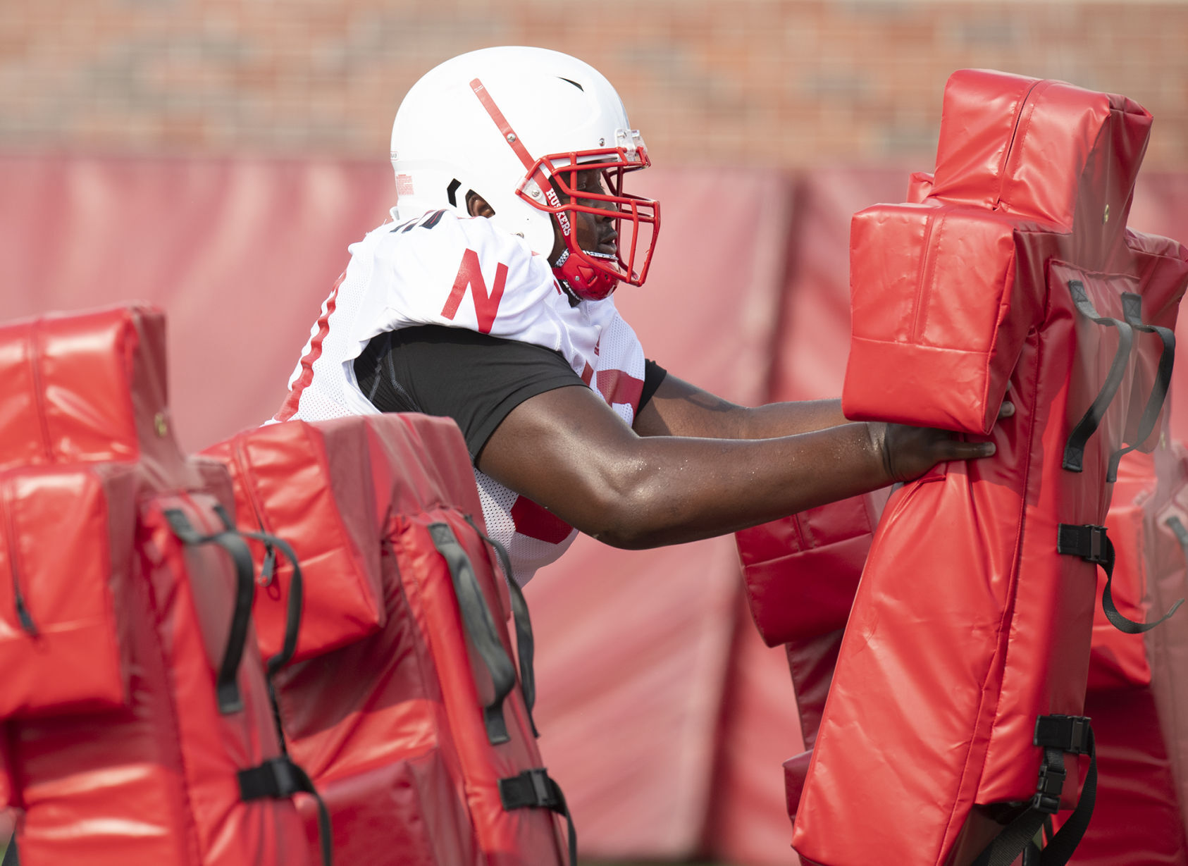 NU football practice, 8.4
